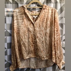 Topshop patterned blouse NWT